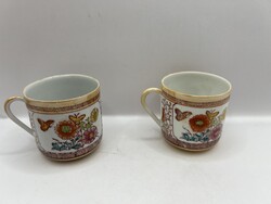 Kínai porcelán teás/kávés csészék, 2db. 5247