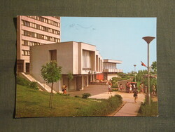 Képeslap,Zánka,úttörőváros,posta látkép,részlet, 1981-
