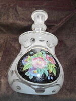 Hollóházi polished painted bottle