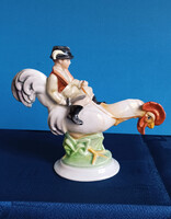Kakas Marci Herendi Porcelán Figura