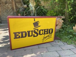 Retró Világító Eduscho Reklám tábla