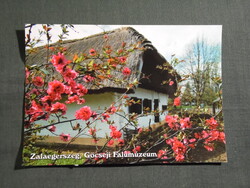 Képeslap,Zalaegerszeg,Göcseji falumúzeum látkép,részlet, 1990-