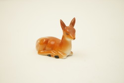 KIÁRUSÍTÁS!! Régi Hollóházi Kézifestésű Porcelán Őz / Bambi Figura
