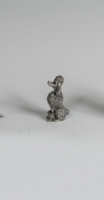 Ezüst miniatűr pudli figura (EZM - 21)