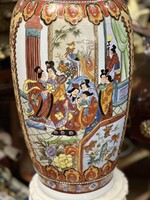 Kínai kézzel festett porcelán padlóváza