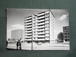 Képeslap,Zalaegerszeg,Kovács Károly tér,lakóház,utca látkép,részlet, 1970-