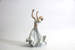 Schaubach Kunst Táncosnő 33cm Hibátlan | Német Porcelán Wallendorf Volkstedt Balerina
