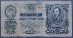 20 Pengő 1930, VG+-F.