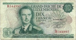 10 frank francs 1967 Luxemburg