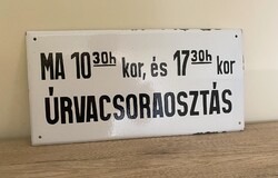 Úrvacsoraosztás - zománctábla (zománc tábla)