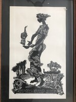 Kopasz Márta , litográfia 40x50