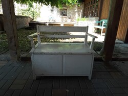 Antik szennyesláda, karospad, konyhai pad