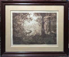 Csergezán Pál : Szarvasbőgés (1954)
