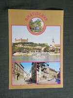 Képeslap,Szlovákia,Bratislava,Pozsony,városi látkép,részletek,1980-