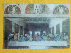 Művészlap, Festmény motívum; freskó: Leonardo: Utolsó vacsora