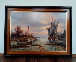 Radnai Zoltán: Kikötő 70x50