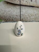 Aquincumi Kék Virágos Porcelán Tojás A154
