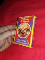 Vintage Color Climax erotikus römi francia kártya dobozával a képek szerinti állapot és mennyiség