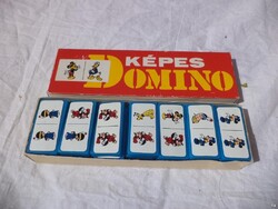 Mickey, Donald, retro képes dominó (5191)