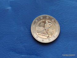 SZLOVÁKIA 2 EURO 2025 SZLOVÁK JÉGKORONG 100.ÉVFORDULÓ! BIMETÁL! RITKA!