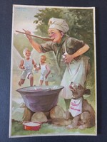 Régi cserkész képeslap A cserkész híven teljesít kötelességét. Márton Lajos rajza 1937