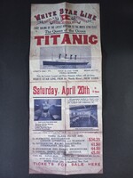 White Star Line Titanic poszter, reklám - replika!