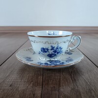 Régi Zsolnay Rózsa mintás porcelán csésze