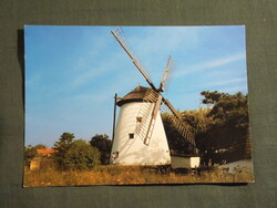 Képeslap,Szeged,Kiskundorozsmai szélmalom látkép,részlet, 1984-