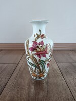 Zsolnay Orchidea mintás porcelán váza