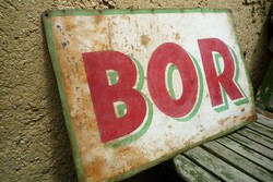 Antik festett fém tábla reklám nem zománctábla kocsmai dekoráció lemeztábla