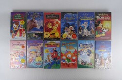 1V606 Walt Disney mesék mese sorozatok - vegyes VHS kazetta csomag 12 darab