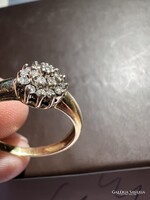 Antik 18K arany gyémánt köves gyűrű 3,60 g