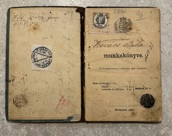 Munkakönyv 1884.