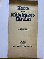 Földközi-tenger térképe 1941.
