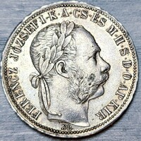 Ferenc József ezüst 1 Forint 1888 KB
