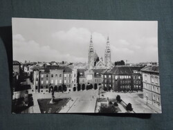 Képeslap,Szeged,Aradi vértanuk tere látkép,részlet, 1961-
