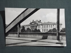 Képeslap,Szeged,Móra Ferenc múzeum,könyvtár látkép,részlet, 1960-