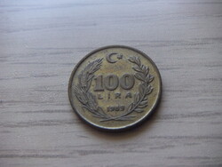100  Líra 1989 Törökország ( Török Font )  ( 1 )