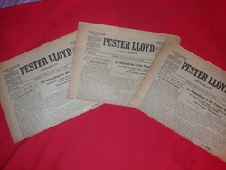 Antik 1939 " PESTER LLOYD " A spanyol nácik győzelme újság szép állapot darabra