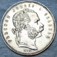 Ferenc József ezüst 1 Forint 1869 Gy,F
