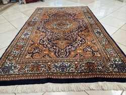 Prémium puha vastag tabriz 138x225 kézi csomózású gyapjú perzsa szőnyeg BFZ847