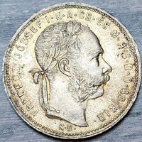 Ferenc József ezüst 1 Forint 1881 KB
