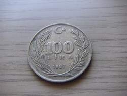 100  Líra 1987 Törökország ( Török Font ) ( 2 )