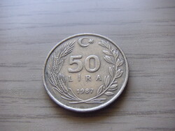 50  Líra 1987 Törökország ( Török Font )