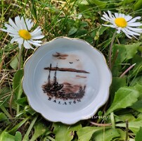 Balatoni emlék Aquincumi porcelán mini tálka