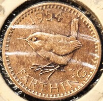 Egyesült Királyság 1 Farthing /fitying/, 1954. UNC