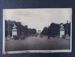 Régi képeslap Franciaország Párizs ChampsElysées, autók, forgalom kb. 1910