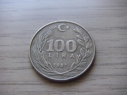 100  Líra 1987 Törökország ( Török Font ) ( 1 )