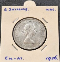 Egyesült Királyság 2 Schilling (Florin), 1956. UNC