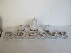 RÉGI,JELZETT, KALOCSAI MINTÁS HOLLÓHÁZI,  KÁVÉS KÉSZLET. ALKUKÉPES!